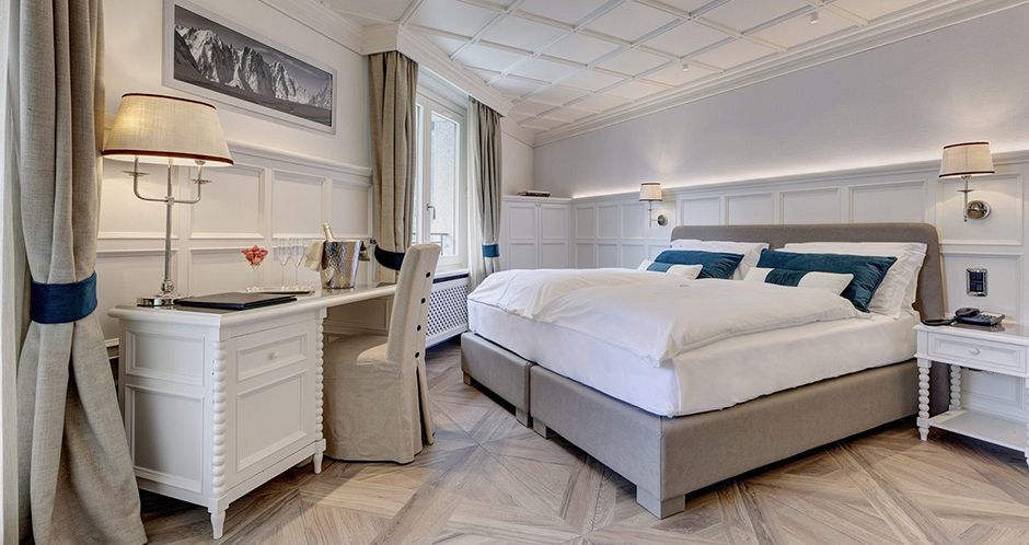 Beautiful rooms and suites to suit all families. Photo: Grand Hotel Des Alpes - image_4